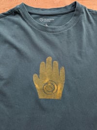 Image 4 of Touch of gold tee - teal