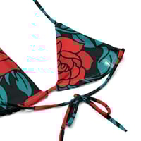 Image 6 of Roses Recycled String Bikini