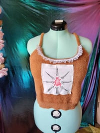 Image 2 of Brown babydoll crop cami