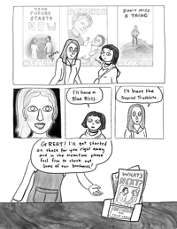 Image 4 of Goldfish part one - risograph comic by Rae Whitlock