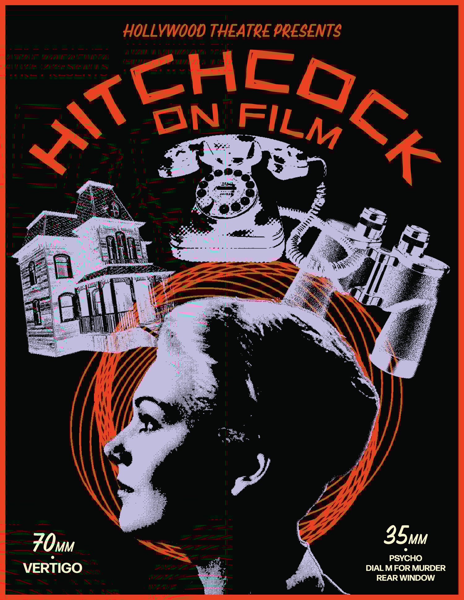 Image of Hitchcock on Film Poster