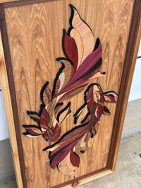 Image 5 of Koi Fish Wooden Wall decor : Balance in motion Yin Yan decor