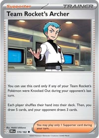 Team Rocket's Archer - 170/182 - SV10: Destined Rivals - Near Mint x4