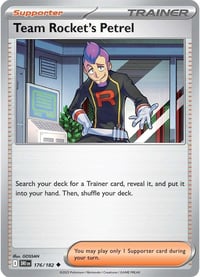 Team Rocket's Petrel - 176/182 - SV10: Destined Rivals - Near Mint x4