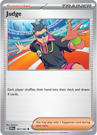 Judge - 167/182 - SV10: Destined Rivals - Near Mint x4