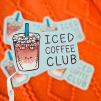 Image 2 of Iced Coffee Club Vinyl Sticker