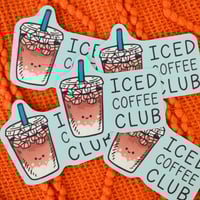 Image 1 of Iced Coffee Club Vinyl Sticker