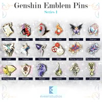Genshin Emblem Pins