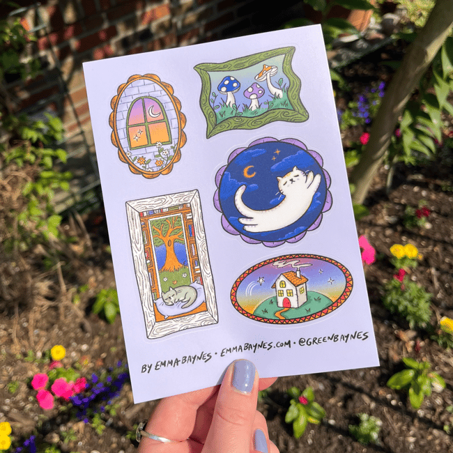 dreamy sticker sheet