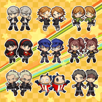 [Adachi PRE-ORDER] Persona 4 Acrylic Charms<br>| Unofficial Fan Merch |