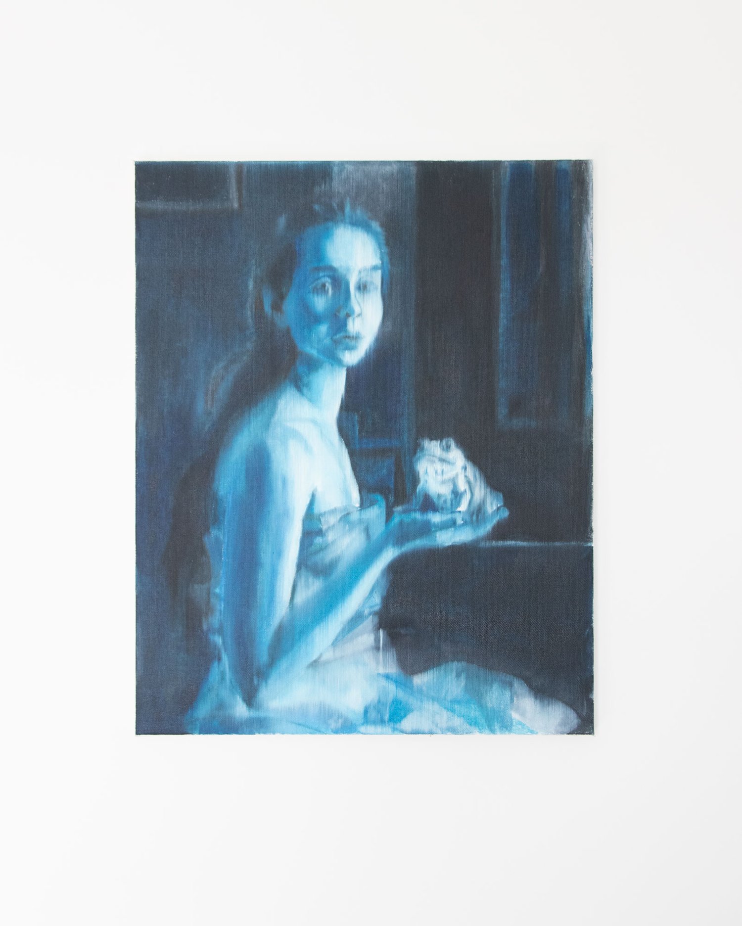 Image of Original Painting "Portrait With a Toad" (Ships from USA)