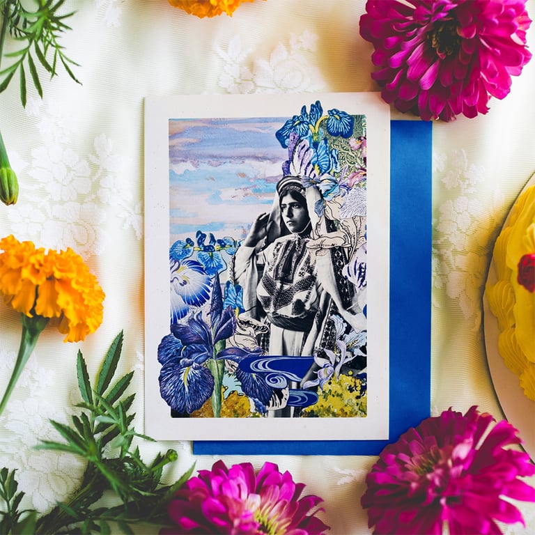 ‘faqqu’a iris’ – wildflowers of palestine, fine art charity prints