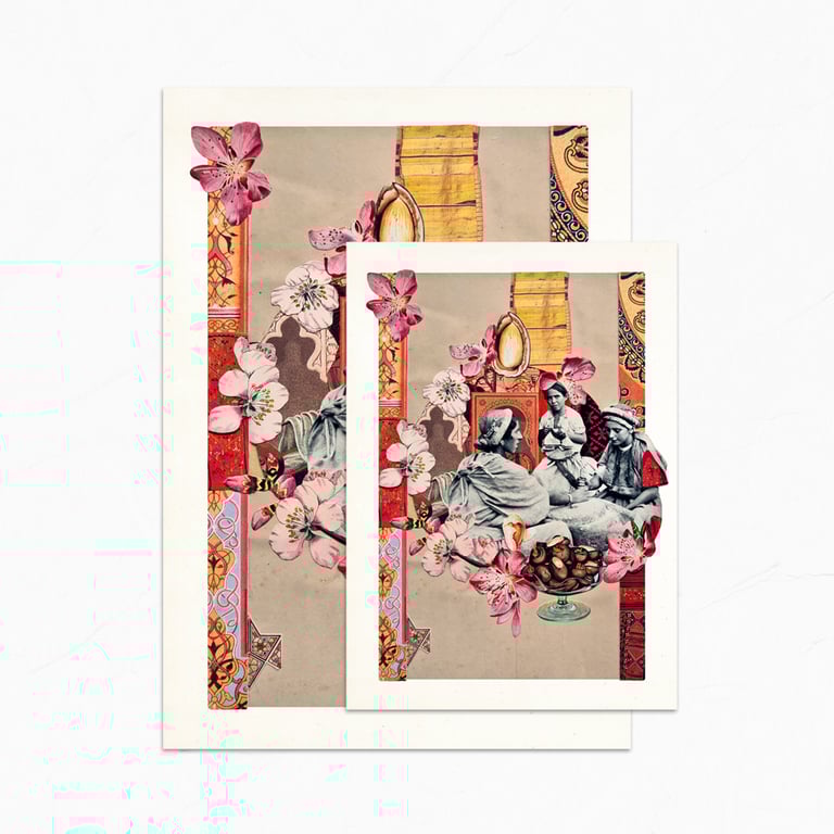 ‘almond blossom’ – wildflowers of palestine, fine art charity prints Image 2