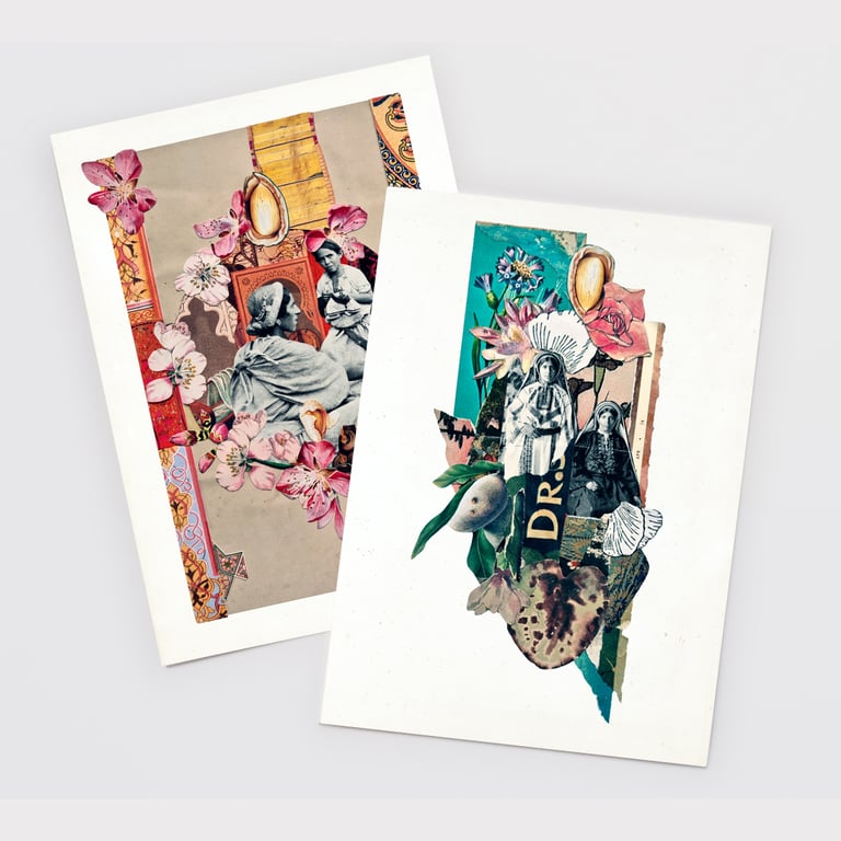 ‘almond blossom’ – wildflowers of palestine, fine art charity prints Image 3