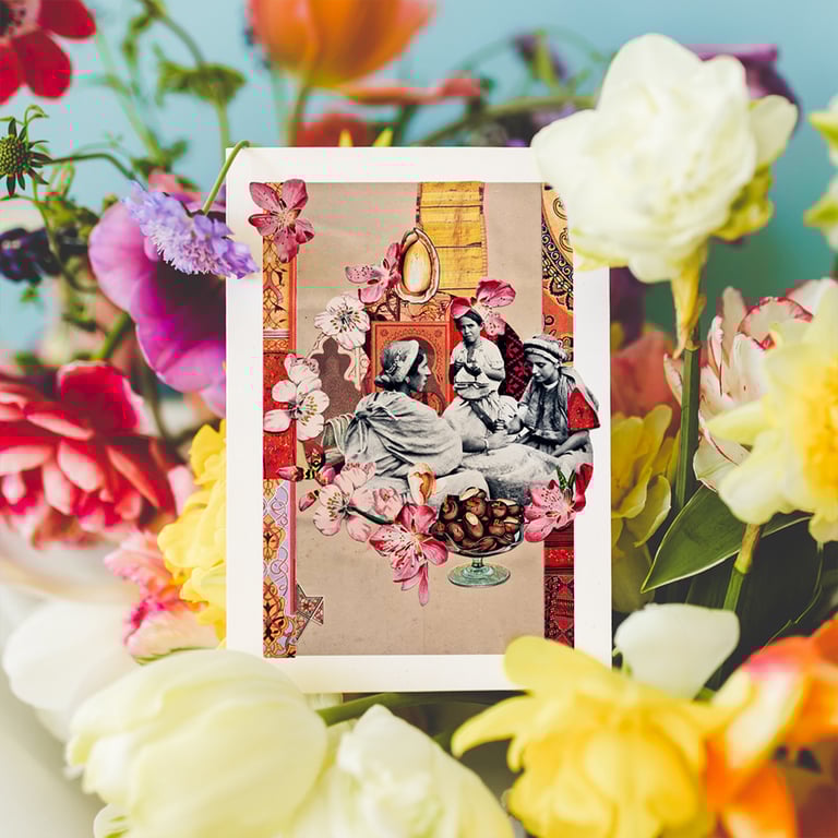 ‘almond blossom’ – wildflowers of palestine, fine art charity prints