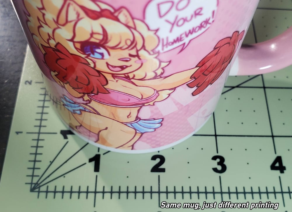 Pink Striped Phox Mug