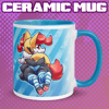 Blue Striped Phox Mug
