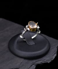 Image 1 of SILKY SMOKY QUARTZ GATE RING - 6