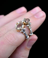Image 4 of SILKY SMOKY QUARTZ GATE RING - 6