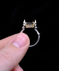 Image 5 of TOURMALATED QUARTZ GATE RING - 7