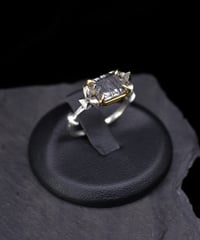 Image 3 of TOURMALATED QUARTZ GATE RING - 7
