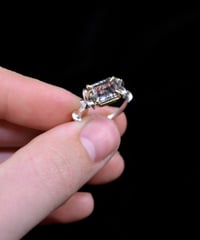 Image 4 of TOURMALATED QUARTZ GATE RING - 7