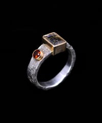 Image 1 of RUTILATED QUARTZ & FIRE CITRINE RING - 8