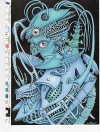Image 2 of Original Ink/Graphite & Colored Pencil Drawing • Framed