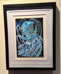 Image 3 of Original Ink/Graphite & Colored Pencil Drawing • Framed
