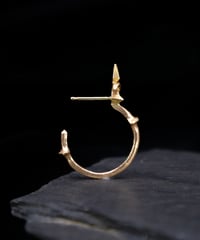 Image 4 of DIAMOND FINIAL HOOPS