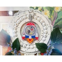 Image 1 of Arcane CaitVi NASA Fanfiction Shaker Keychain