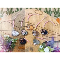 Image 1 of Babushka Style Cat Loaf Charms