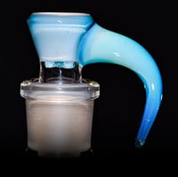 Image 1 of TRANS MARINA > DENSE WHITE SATIN / DENSE MARINA 18MM SLIDE