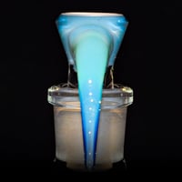 Image 3 of TRANS MARINA > DENSE WHITE SATIN / DENSE MARINA 18MM SLIDE
