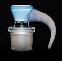 Image 1 of TRANS MARINA > DENSE WHITE SATIN / OREGON GRAY 18MM SLIDE