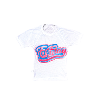 'EL FLAY' White Vintage Mesh Body Tight Jersey T-Shirt