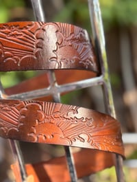 Image 1 of Original Tom Fugle Sunset Leather Belt design by Dave Mann