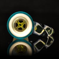 Image 6 of TRANS MARINA > DENSE WHITE SATIN / ILLUMINATI SPIRAL 18MM SLIDE