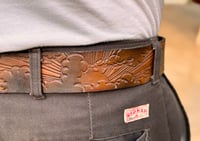 Image 2 of Original Tom Fugle Sunset Leather Belt design by Dave Mann