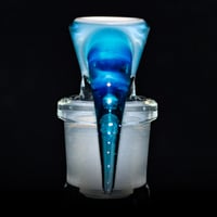 Image 2 of TRANS MARINA > DENSE WHITE SATIN / TRANS MARINA 18MM SLIDE