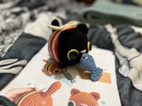 Image 3 of Black bee kitty plushie 