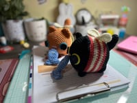 Image 5 of Black bee kitty plushie 