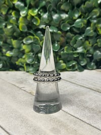 Image 2 of Stainless Steel Beaded Rings 