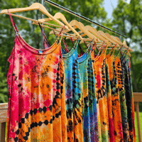 Image 1 of Rainbow Tie Dye Jumpsuit Collection