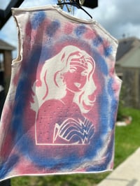 Image 2 of Blue and Pink Punisher T