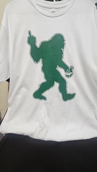 Image of Bigfoot shirt white - Patch holder only