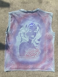 Image 2 of Purple, Pink, and Grey Punisher T