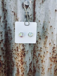 Purple Glitter Studs