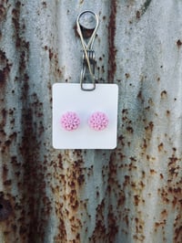 Lilac Dahlia Studs