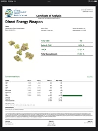 Image 4 of Direct Energy Weapon (100% THCa Hemp)